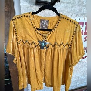 Double D Velvet Cropped Bolo Jacket size L